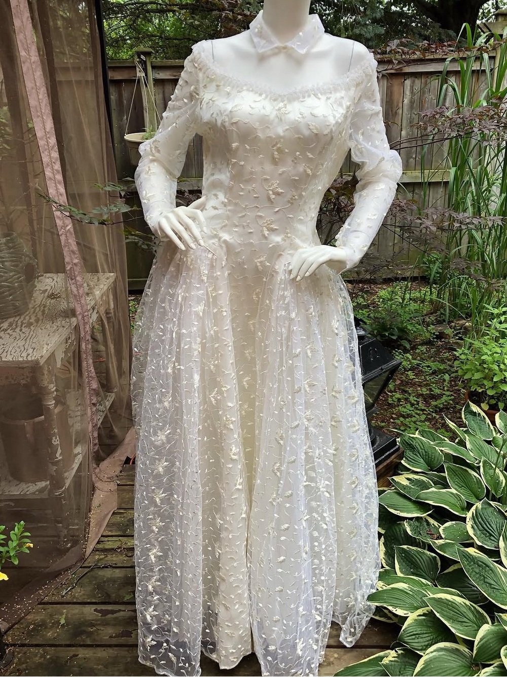 Vintage Lace Wedding Gown Circa 1957